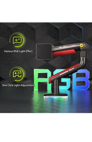 Braccio per Monitor Nero/Rosso