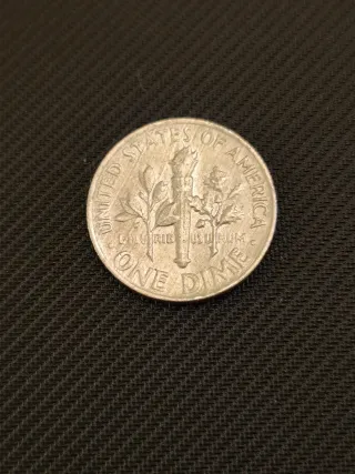 Lote 3 Monedas 10 Céntimos EE. UU. Roosevelt Dime