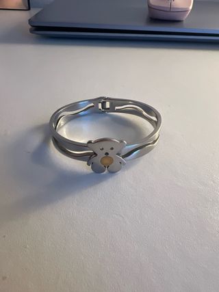Brazalete Tous Oso Original Plata
