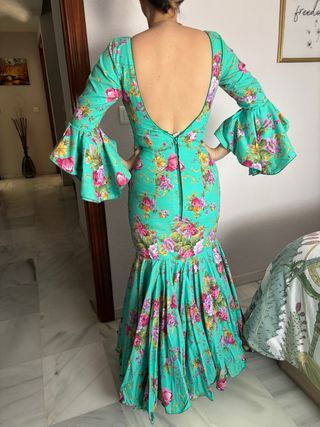 Traje de flamenca estampado floral