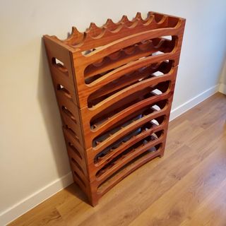 Botellero Madera Natural Apilable