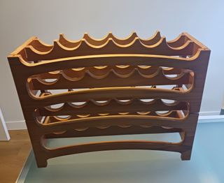 Botellero Madera Natural Apilable