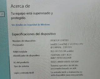 Portátil ASUS N551J Plata y Negro