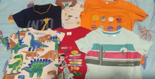Lote 6 Camisetas Niño Talla 5 Años
