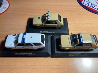 3 Coches Policía Nacional (SEAT, Talbot)