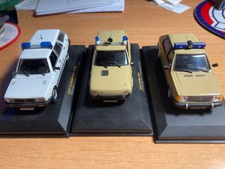 3 Coches Policía Nacional (SEAT, Talbot)