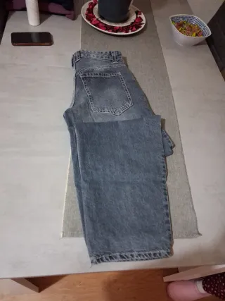 Bershka Jeans Balloon Azules