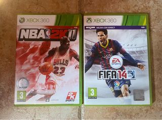 2 GIOCHI XBOX 360 NBA 2K11 e FIFA 14