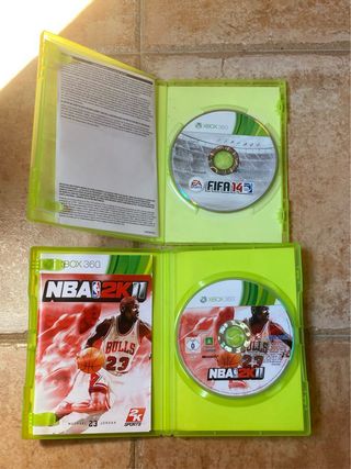 2 GIOCHI XBOX 360 NBA 2K11 e FIFA 14