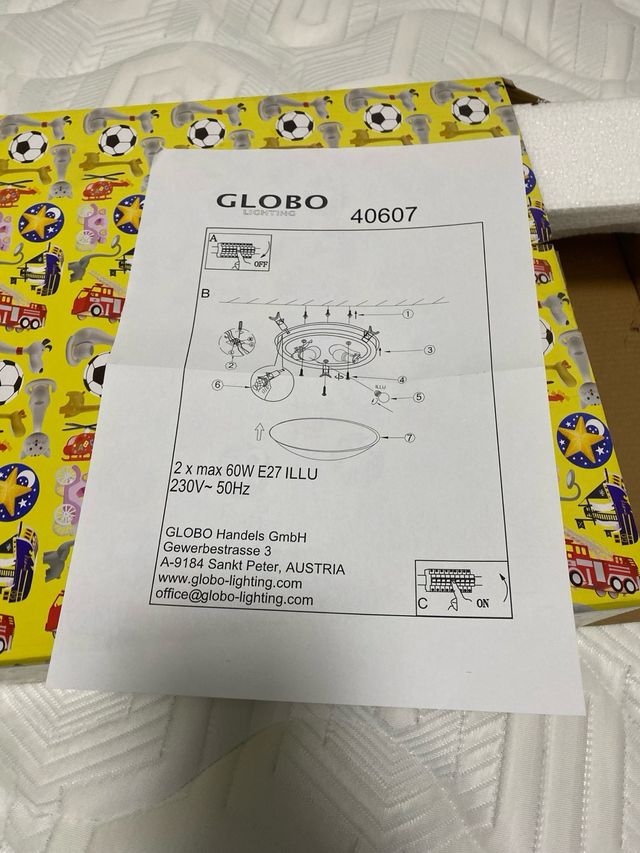 Plafón infantil Globo Kids