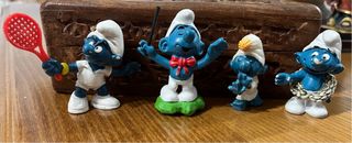 Lote de 4 figuras de Pitufos