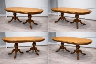 Mesa de comedor ovalada