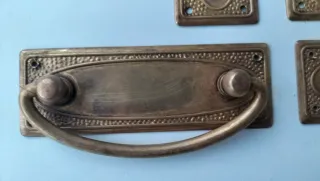 Tiradores latón antiguos (Set de 6)