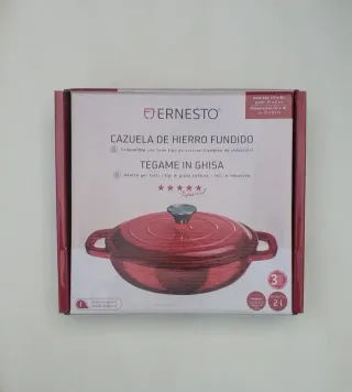 Cazuela Hierro Fundido Ernesto 2 litros Roja