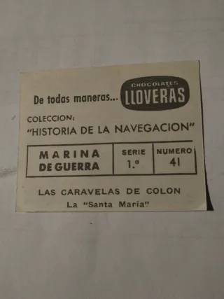 Colección cromos chocolates Lloveras completa