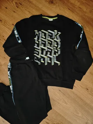 Conjunto chándal negro Boboli