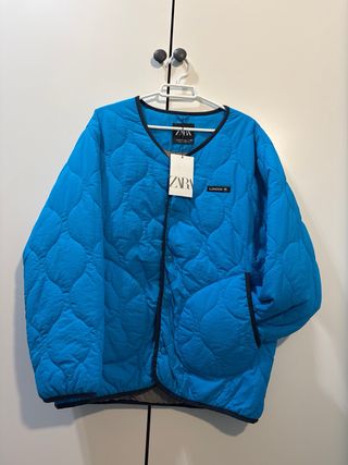 Chaqueta Zara niño azul talla 14(164cm)