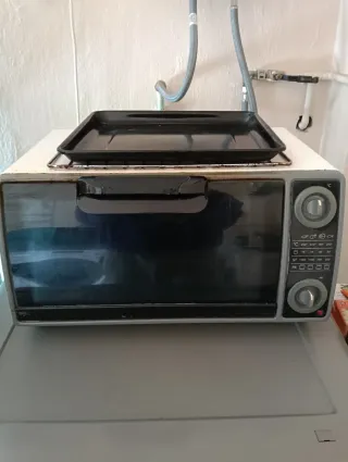 Horno portátil con bandeja