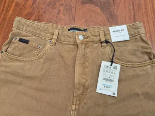 PULL & BEAR BERMUDAS VAQUERAS BEIGE TALLA 42 32