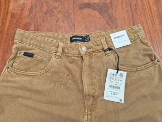 PULL & BEAR BERMUDAS VAQUERAS BEIGE TALLA 42 32