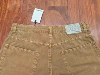 PULL & BEAR BERMUDAS VAQUERAS BEIGE TALLA 42 32