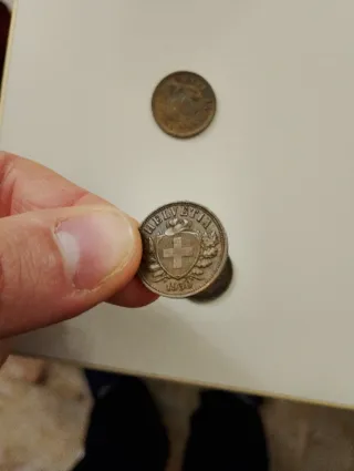 3 Monete rappen Svizzere Antiche 1890 1894 1930