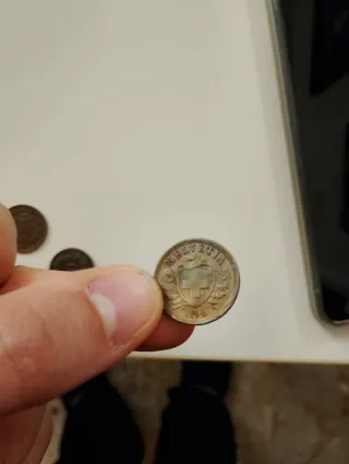 3 Monete rappen Svizzere Antiche 1890 1894 1930