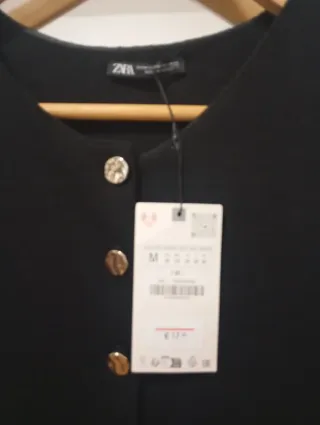 Chaleco Zara Negro Talla M