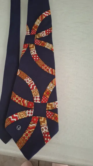 Cravatta Valentino Uomo Blu Multicolor