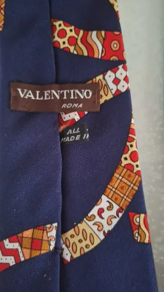 Cravatta Valentino Uomo Blu Multicolor