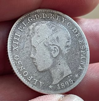 20 Centavos de Peso Puerto Rico 1895 Alfonso XIII