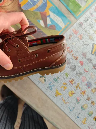 Zapatos náuticos niño marrones talla 33