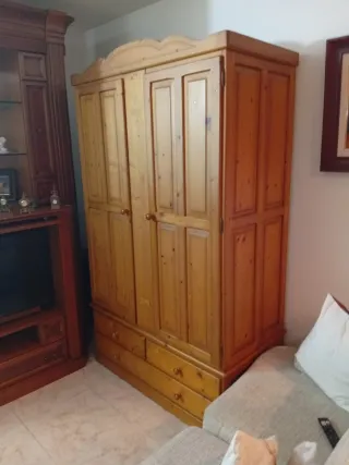 Armario de madera 2 puertas