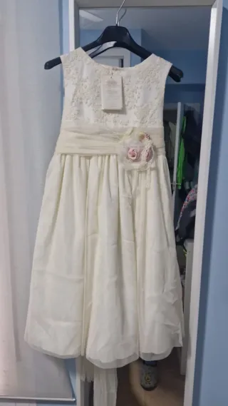 Vestido Comunión Niña Blanco