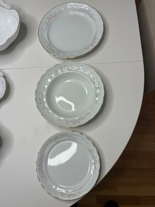 Vajilla Bidasoa Porcelana 12 servicios mas complem