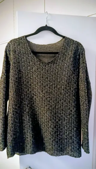 Jersey negro lentejuelas