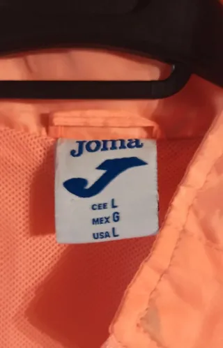 Chubasquero cortavientos naranja/rosa