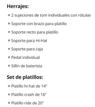 Batería Millenium MX420. Como nueva. Pack completo