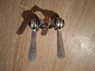 Palancas Cambio Triplex Patente Vintage Aluminio