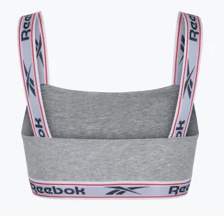 Top deportivo Reebok gris y negro M