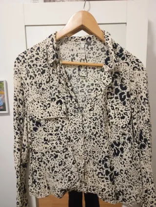 Blusa Zara Animal Print Talla S