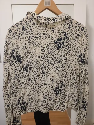 Blusa Zara Animal Print Talla S