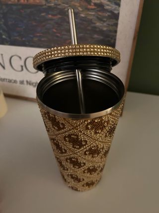 Vaso GUESS Dorado Swarovski