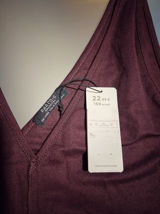 Vestido largo marrón