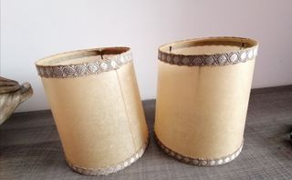 Set di 2 Lampade in Bronzo Antico