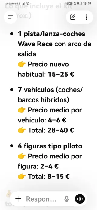 Kit Juguetes Wave Race