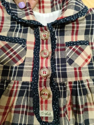 Vestido niña cuadros 4 años