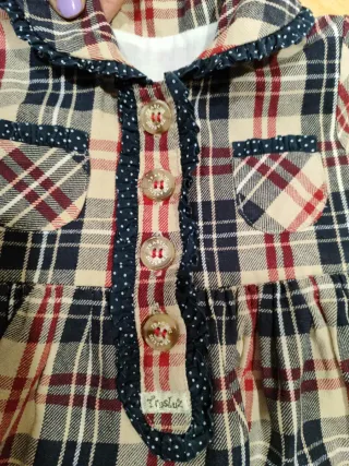 Vestido niña cuadros 4 años