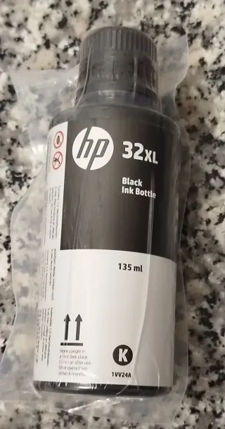 Botella Tinta HP 32XL Negra Original