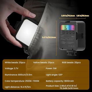 TARION RPL-01 Luz LED RGB Cámara
